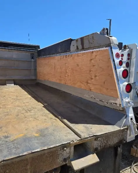 Fabrication and repair work on a commercial truck bed